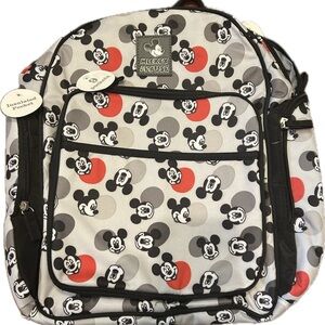 Disney Mickey Mouse Gray and Red Backpack
